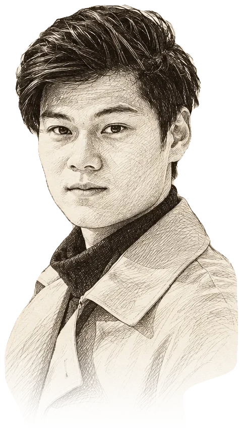 何佳运的素描肖像